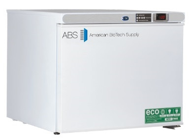 What is the temperature range of the laboratory freezer?